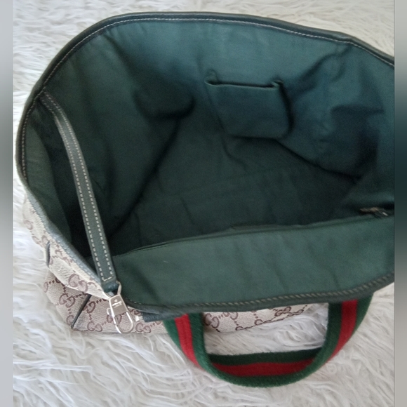 Gucci Vintage Authentic Preloved Sherry Line Canvas Tote. - Picture 3 of 16